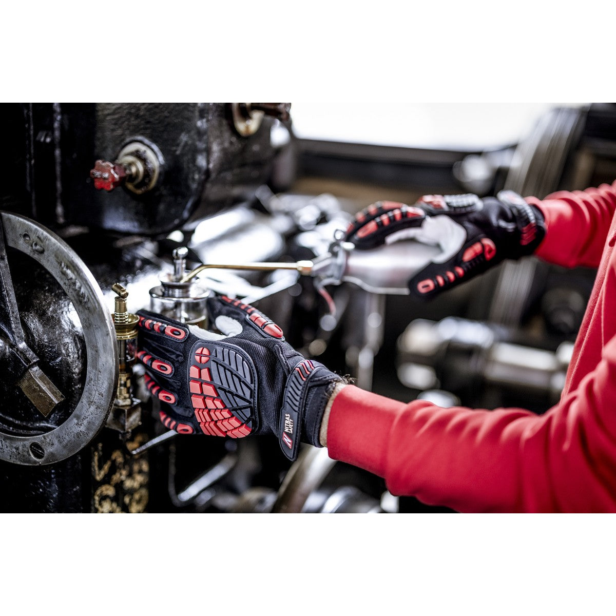 NITRAS DEXTER ULTIMATE, mechanic gloves, black / gray