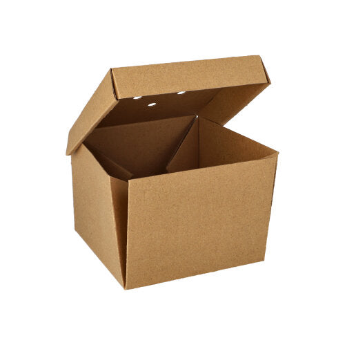 Abgebildet ist eine 20 Burgerboxen „pure“ der PAPSTAR GmbH mit offenen Laschen auf weißem Grund – perfekt für umweltfreundliche Verpackungen oder als umweltfreundliche Burgerbox.