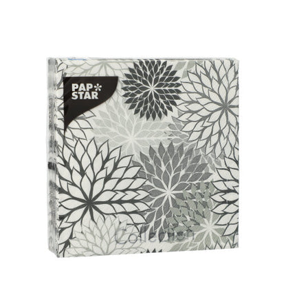 A pack of PAPSTAR 20 napkins, 25x25 cm, 3-ply, quarter-folded from PAPSTAR GmbH – ideal for stylish table decoration.