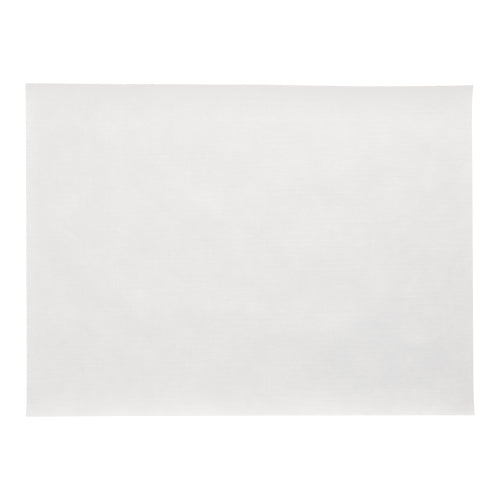 Ein 100er Tischsets, stoffähnlich, Vlies „soft selection plus“ (30 x 40 cm) der PAPSTAR GmbH ist unbenutzt und unbeschriftet vor einem weißen Hintergrund abgebildet, wodurch seine weiche, stoffähnliche Textur und das schlichte, weiße, rechteckige Design hervorgehoben werden.