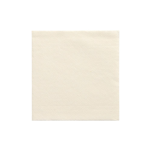 Auf weißem Hintergrund ist eine 20er-Packung Servietten „DAILY Collection“ (1/4-Falz, 24x24 cm, champagner) der PAPSTAR GmbH abgebildet.