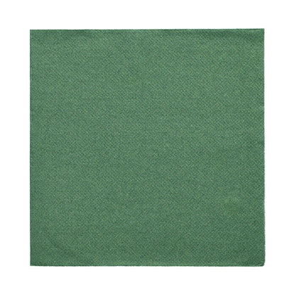 A green napkin 32x32 cm from the DAILY Collection (50-pack, 1/4 fold) from PAPSTAR GmbH lies flat on a white background.