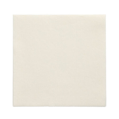 A single square PAPSTAR 150 napkins "DAILY Collection" 1/4-fold napkin (32 cm x 32 cm) by PAPSTAR GmbH is presented unfolded on a white background, showing its simple white color and subtle surface texture.