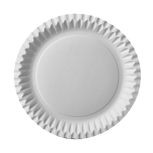 Der Starpak 50 Teller, Pappe rund von Starpak ist ein schlichter, runder weißer Pappteller mit leicht erhöhtem Rand – perfekt für Partys und Veranstaltungen.