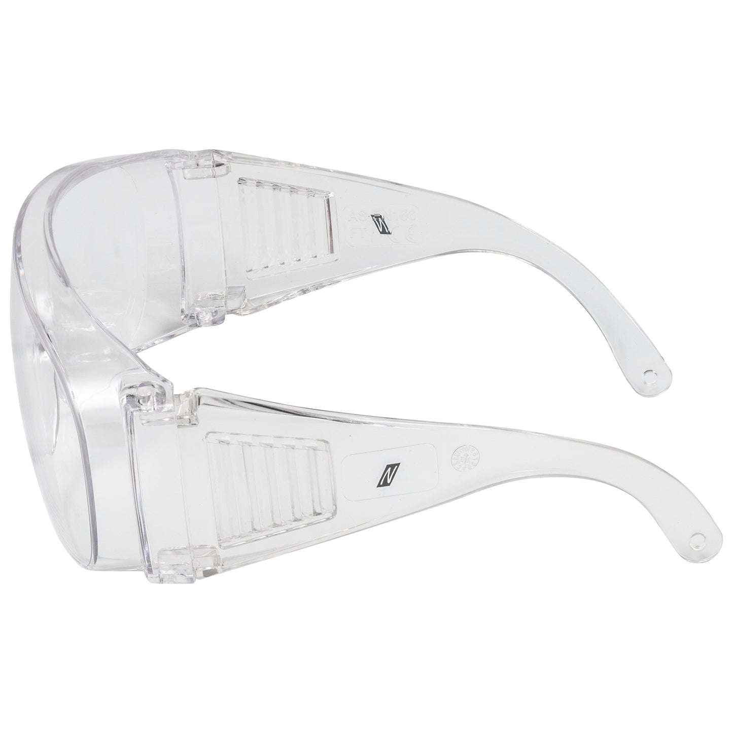 NITRAS VISION PROTECT BASIC, temple glasses, transparent, EN 166 plastic | Pack (12 pieces)