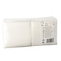 A sealed package of 500 Starpak napkins, 1-ply, 1/4-fold, 32 x 32 cm, white (foil), with product details such as quantity (500 pieces), size, and material printed on the side.