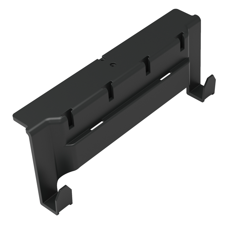 Numatic Toolbar with 2 hooks and four T-slots, for attaching handle holders, hooks or T | Pack (1 piece)