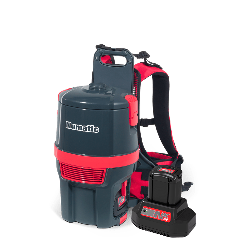 Numatic battery backpack vacuum cleaner RSB150NX/1, graphite, accessory set AA30E | Pack (1 piece)