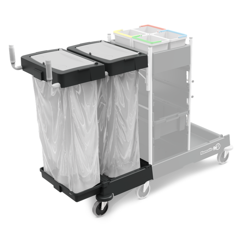 Numatic waste unit extension set 240 liters for SM-4, powder-coated, black (Reflo) | Pack (1 piece)