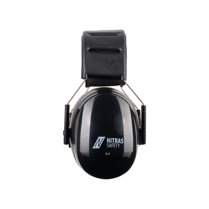 NITRAS MUTE DEFENDER PRO, earmuffs, black / red, EN 352-1 plastic | Pack (1 piece)