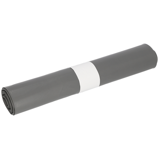 Eine Rolle DEISS 94031 (575x600x0,05 mm, grau, 25 Stück) von EMIL DEISS KG, mit weißem Papierband, ideal für Renovierungsarbeiten und abgebildet vor einem schlichten weißen Hintergrund.