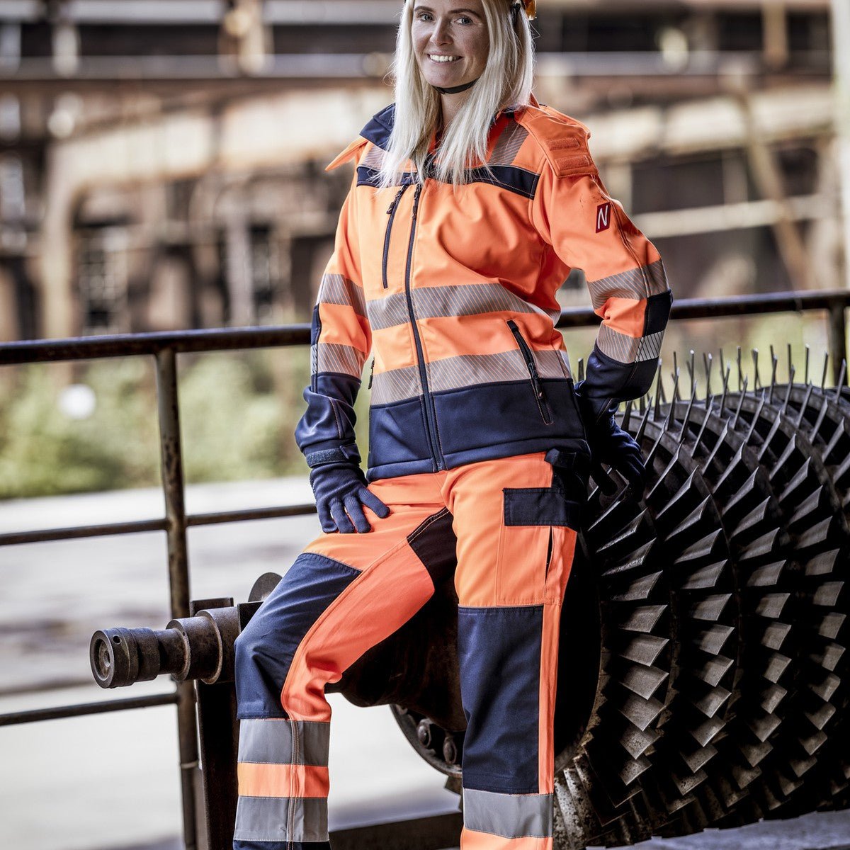 NITRAS MOTION TEX VIZ, high-visibility softshell jacket