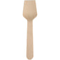 A flat, wooden ice cream spoon (9.5 cm) with a straight handle from Abena Re-Seller GmbH, photographed on white - perfect as an eco-friendly ice cream spoon. Pack of 100 pieces for sustainable occasions.