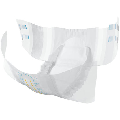 Die ABENA Slip Flexi Fit M-L Premium von Abena Re-Seller GmbH überzeugt durch elastische Beinbündchen, weiches Innenvlies, farbige Markierungen außen und flexible Passform mit offen dargestellter Saugfläche und Taillenbund.