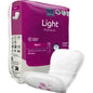 A pack of ABENA Light Mini 1, Premium from Abena Re-Seller GmbH contains 20 pads for light incontinence. A pad is pictured on the front. The purple-white packaging shows product details and brand logos.
