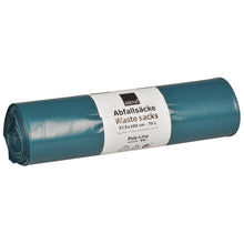 Die aufgerollten blauen Abena Re-Seller GmbH Abfallsäcke 70L (575x1000 mm, 48 my LDPE) sind mit einem zweisprachigen Etikett versehen und werden in einer Rolle von 25 reißfesten Müllsäcken geliefert. Sie bieten eine zuverlässige Haltbarkeit für den täglichen Abfallbedarf.