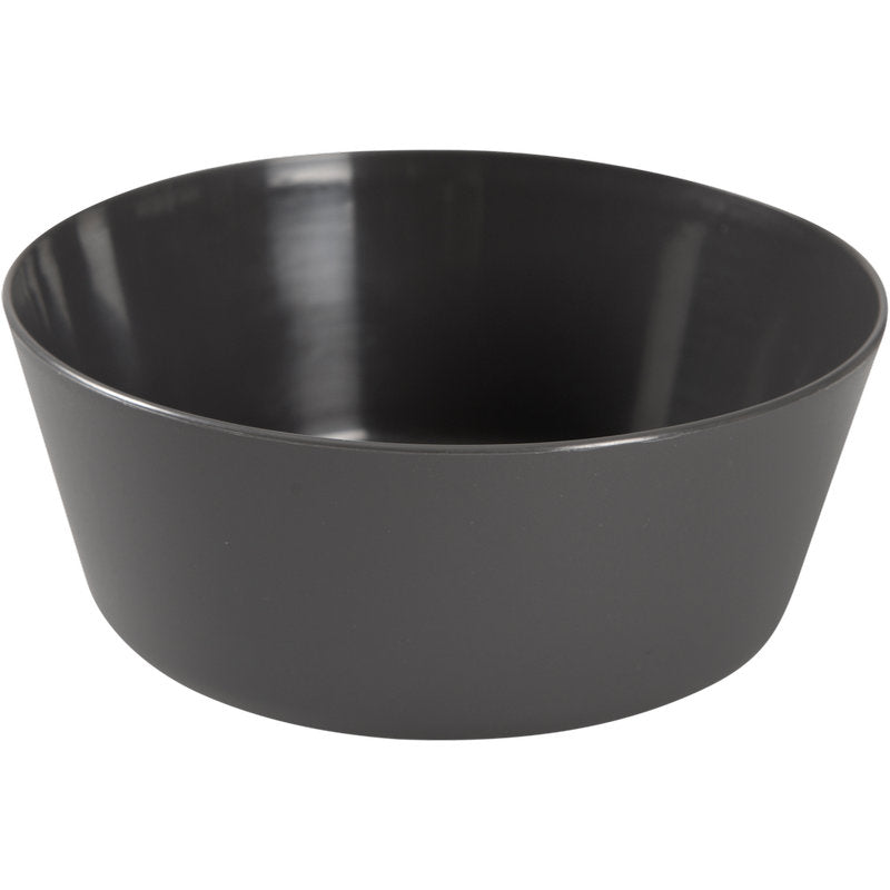 Die Abena Re-Seller GmbH Mehrweg Schale, 350 ml in Schwarz (PP), kommt in einer Packung mit 12 Paar. Sie verfügt über ein schlichtes, rundes Design mit glatter Oberfläche, leicht ausgestelltem Rand und ist spülmaschinenfest für eine einfache Reinigung.