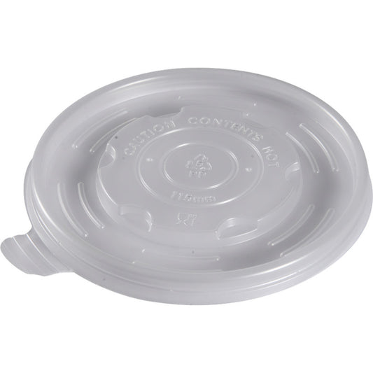Der Abena Re-Seller GmbH Deckel für Schale, ø 11,5 cm, PP, Transparent, kommt in einer Packung mit 50 Paar. Dieser klare Kunststoffdeckel hat geriffelte Kanten für sicheren Sitz und eine erhöhte Mitte mit Trinkloch und geprägter Heißhaltewarnung.