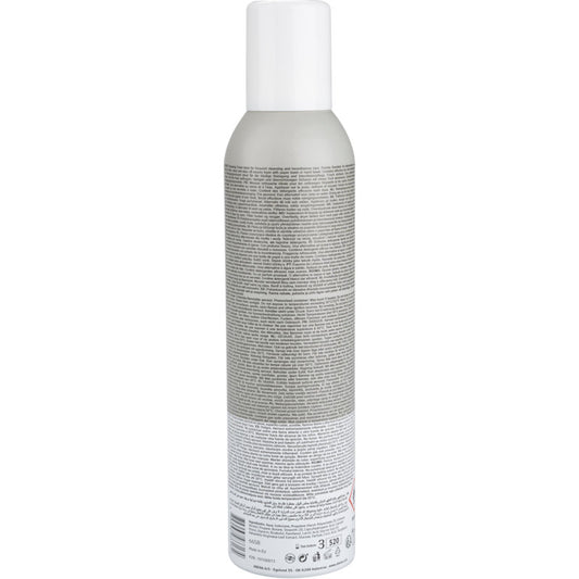 Eine grau-weiße Aerosoldose mit weißer Kappe, beschriftet mit "Reinigungsschaum, 400 ml" von Abena Re-Seller GmbH, ist von hinten mit einer dichten Produktinformation und Anleitung zur Gesichtsreinigung und Make-up-Entfernung abgebildet. Verpackt im 6er-Karton.