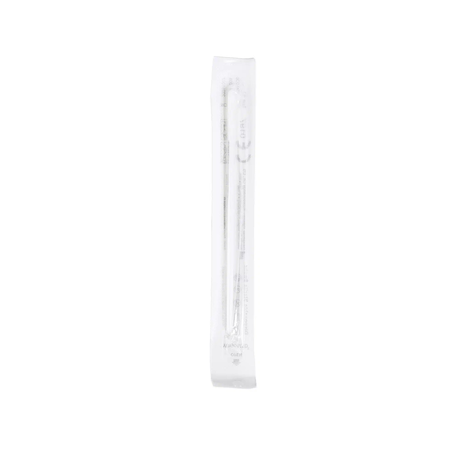 Ein einzelner DeepBlue Combo 5in1 Antigen Schnelltest von Altruan (Tests für SARS-CoV-2, Influenza A+B, RSV & Adenovirus), versiegelt in einer durchsichtigen Plastik- und Papierverpackung, ist auf einem weißen Hintergrund abgebildet. Die Packung enthält 1 Stück.