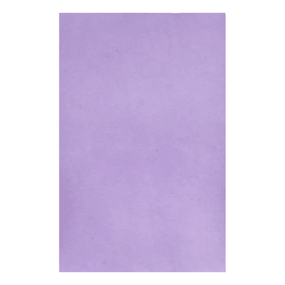 A sheet of pastel-purple paper with a smooth texture, similar to the Dental Kreppauflage Tray filter paper from AMPri Handelsgesellschaft mbH, available in various colors, presented vertically against a white background.