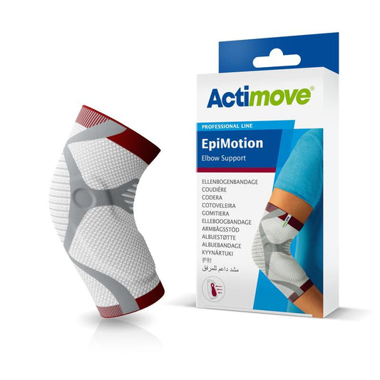 Actimove EpiMotion, Elbow Brace, White/Gray/Red