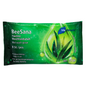 A pack of 8 BeeSana Moist Wash Gloves with Aloe Vera from Meditrade GmbH (discontinued item) for full body washing, in green packaging with Aloe Vera leaves and bilingual German-English text.
