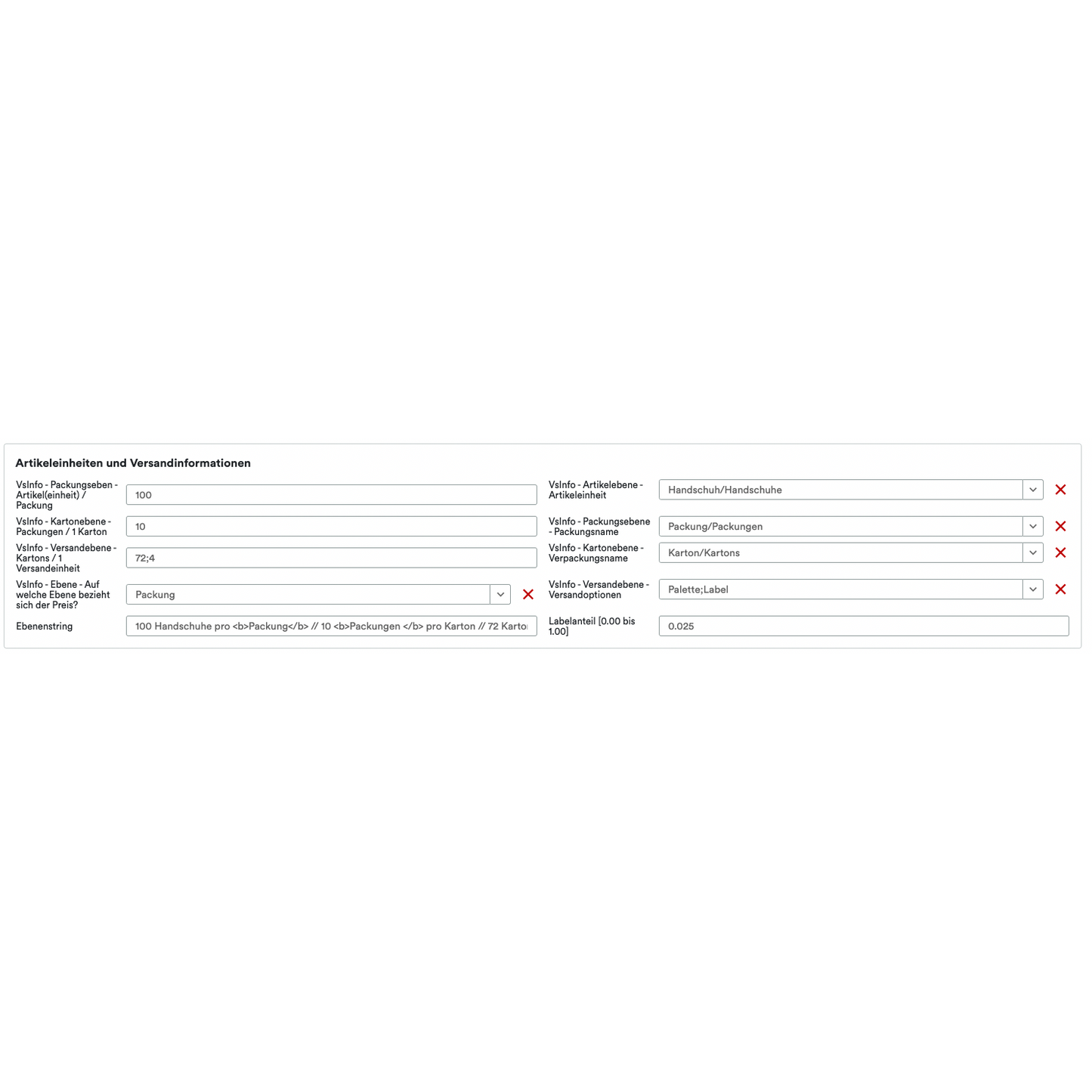 A screenshot of a data table with various information on Altruan ASINS and UnitTable Sync: Weclapp Packaging Units and Bill of Materials Generator, including numerical values and checkboxes, some marked with a red "x" to indicate issues or errors.