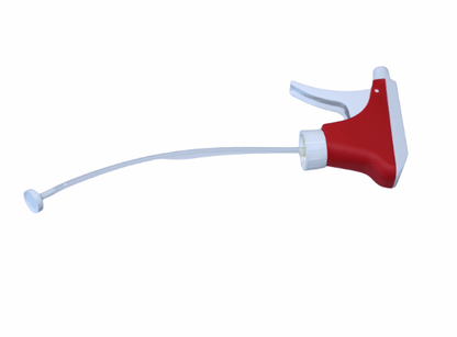 The Altruan Sprayer K3 (white red), a plastic spray head with 25mm thread, intake filter, and 21.5cm dip tube, is shown against a plain white background.