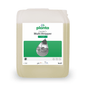 A 5-liter canister of Buzil Corridor®+ Multi Stripper P 937, an ecological universal base cleaner from BUZIL-WERK Wagner GmbH & Co. KG. The label is designed in green and white and indicates material compatibility with cleaning instructions and a picture of a floor during cleaning.