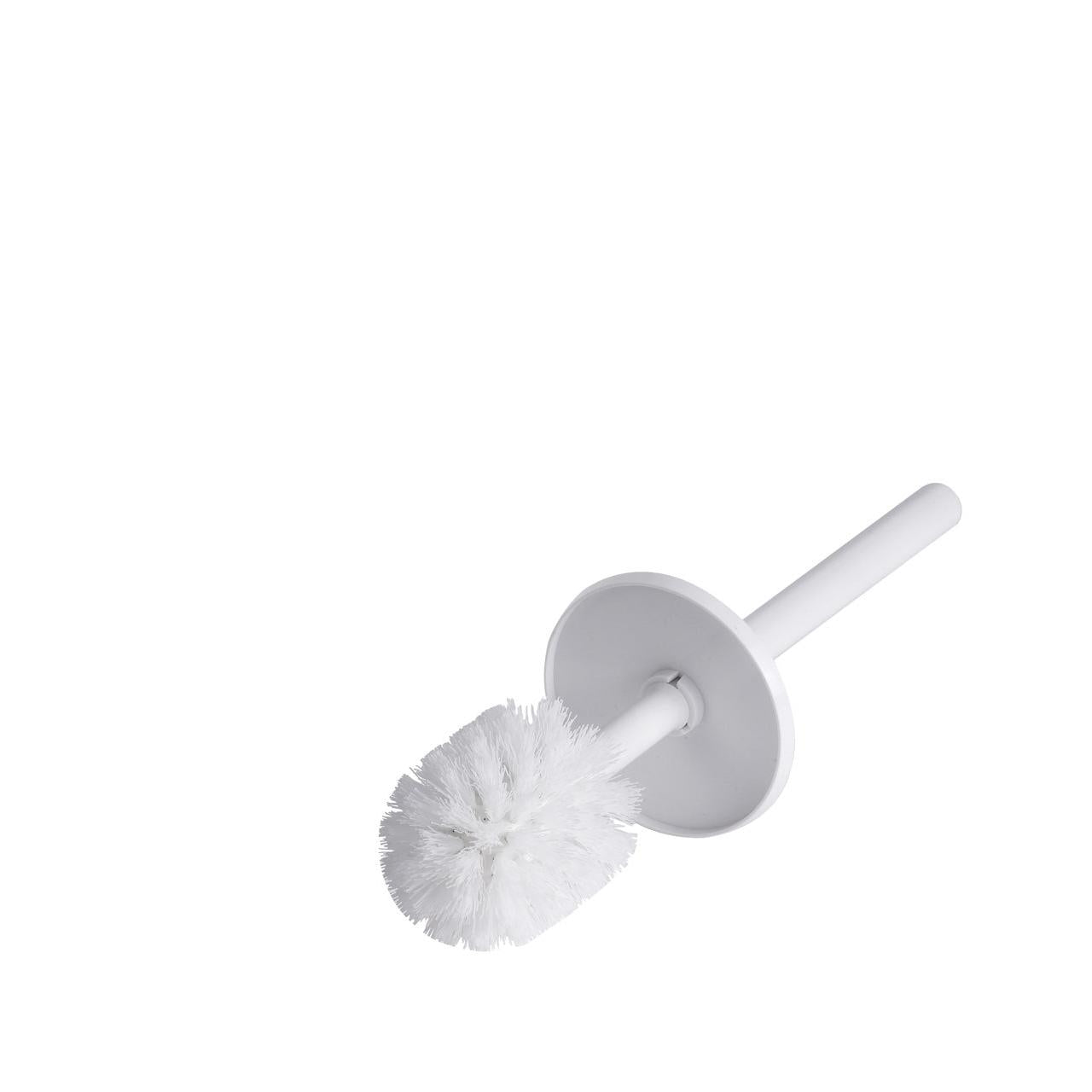 Die CWS ParadiseLine Ersatzkopf mit Stil (1 Stück) von CWS ist eine weiße Toilettenbürste mit rundem Borstenkopf und geradem Stiel, ideal für die effiziente Reinigung im gewerblichen Bereich, abgebildet auf einem schlichten weißen Hintergrund.