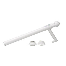 The Diversey pump for 5L and 20L containers, ideal for refilling, features a long cylinder, an angled side section, and two matching round fittings - all shown on a white background. Package: 1 piece.