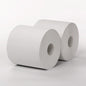 Two Maxi 2-ply white wiping rolls 555m from Diversey Deutschland GmbH & Co. OHG with 1460 sheets each (38 x 25 cm) lie side by side on a plain white surface with a white background.