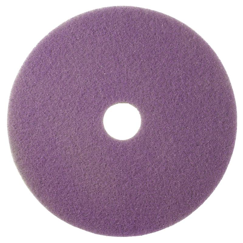 The Twister Pad purple from Diversey Deutschland GmbH & Co. OHG is a round pad with a central hole and textured surface, ideal for maintenance cleaning and polishing of coated hard floors. Seen from above on a white background.