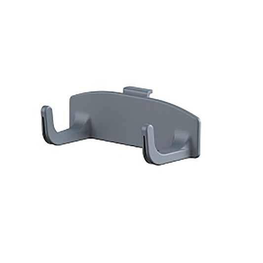 Der Di Protect Sicherheitsschildhalter (1 Stk.) von Diversey Deutschland GmbH & Co. OHG ist ein grauer Halter zur Montage am TASKI Protect Trolley, ideal für Bereiche mit Sicherheitsschildern oder als Sicherheitsschildhalter.