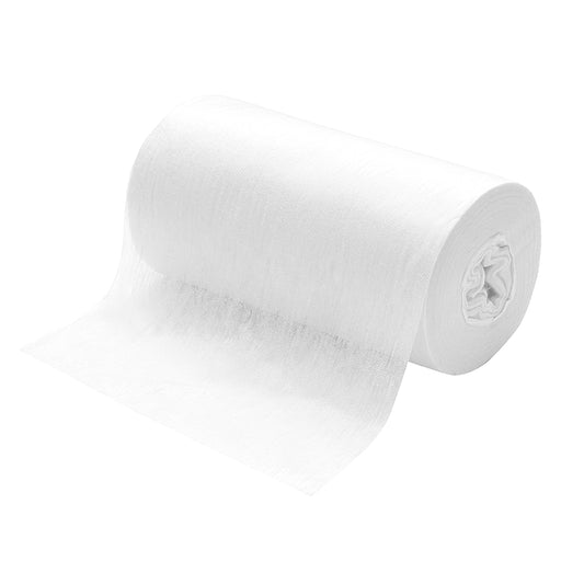 Die TASKI Florzip Nachfüllpackung 65 von Diversey Deutschland GmbH & Co. OHG enthält 6 Rollen à 150 weiße, ölgetränkte Einwegtücher (65 x 25 cm), ideal zur Reinigung öliger Oberflächen. Lieferung im Karton mit 6 Eimern.