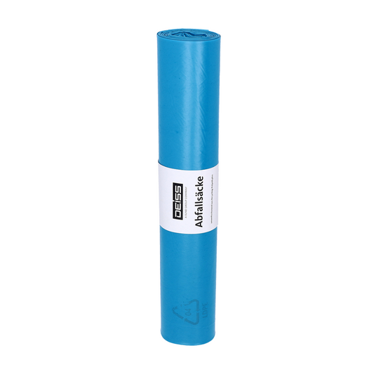 DEISS Standard® Abfallsäcke 90288 LDPE Typ 60 BLAU 140 L (31µ) | Rolle (25 Stück)