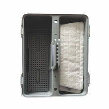 The Arcora X-Line Duo plastic box gray from Arcora International GmbH features a central plastic handle, lid, bottom sieve, and offers ideal storage options for household accessories - comes as 1 piece in a carton.