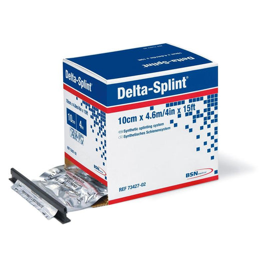 Delta Splint, synthetic splint system made of fiberglass
