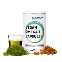 Vegan Omega 3 capsules made from algae