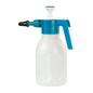The Dr. Becher pressure sprayer OF 200 from Dr. Becher GmbH is a 1.5-liter spray bottle with a blue handle and nozzle, as well as a translucent white body. It features a pump mechanism with a white button for easy dosing of cleaning agents or other liquids.
.