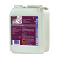 A large white plastic container labeled “Dr. Becher GmbH, Dr. Becher KR920 Glass Cleaner – 12kg | Canister (12 kg)” with a purple label. The container, designed for professional glass washing machines, has a carrying handle and holds 12 kg of liquid. The label contains instructions for use, safety information, and hazard symbols to ensure beer foam stability.