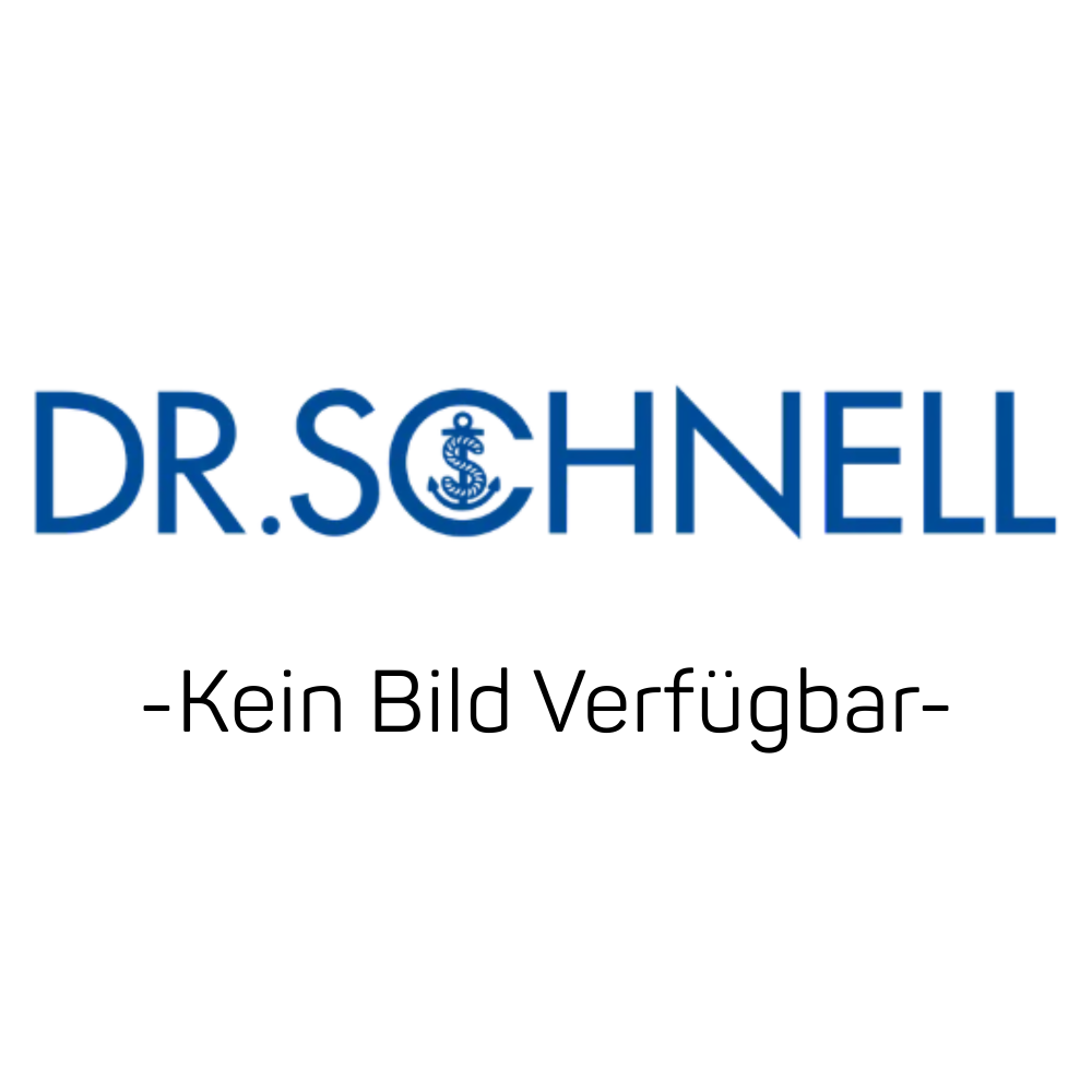 Das Bild zeigt das DR. SCHNELL Logo in blau mit einem stilisierten Anker im "C" und dem deutschen Text "Kein Bild Verfügbar" für die Dr. Schnell Spender berührungslose Euroflasche, manuelle Notbetätigung, Hygiene.