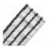 Nahaufnahme des Arcora excellent abrasiv mopp 40 cm nan von Arcora International GmbH, mit einem weißen Pad mit drei schwarzen Scheuerstreifen und sichtbaren Fasern - ideal für die Reinigung aller Oberflächen. Erhältlich als Karton (1 Packung).