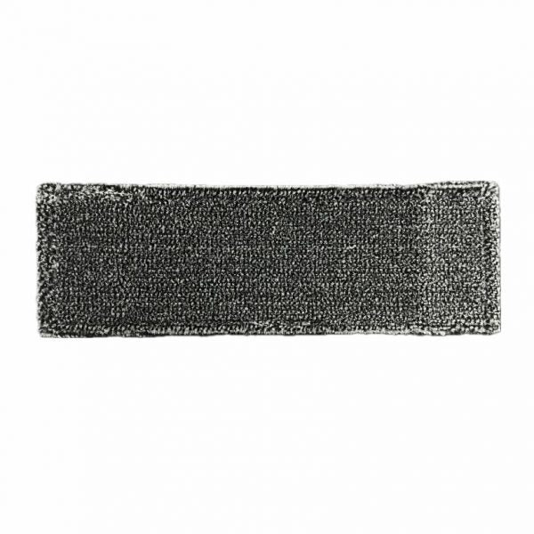 Der dunkelgraue Arcora Excellent Scrub-Igel 2.0 Fc-Mop Grau Igel Borste mit Farbcodierung von Arcora International GmbH liegt flach und ist mit seiner strukturierten Oberfläche und den sauber verarbeiteten Kanten ideal für die effiziente Bodenreinigung.