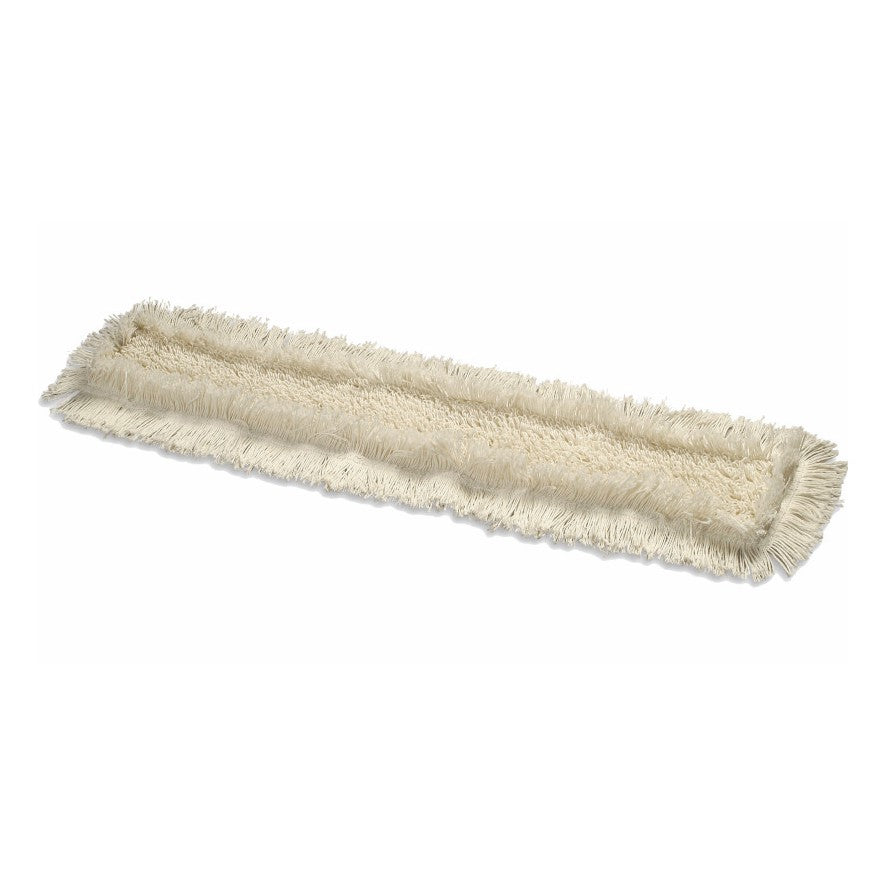 Der Arcora FEUCHTWISCHMOPP von Arcora International GmbH ist ein rechteckiger, cremefarbener Mikrofaser-Moppkopf mit ausgefransten Rändern auf weißem Hintergrund.