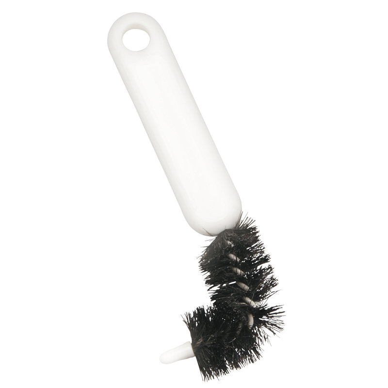The BORSTI SINK OVERFLOW BRUSH. PURE BRISTLE, SOFT, 130Xø 25MM from Haug Bürsten KG is ideal for sanitary cleaning and, thanks to the soft bristles and ergonomic design, perfect for cleaning hard-to-reach areas in the sink, such as overflows.