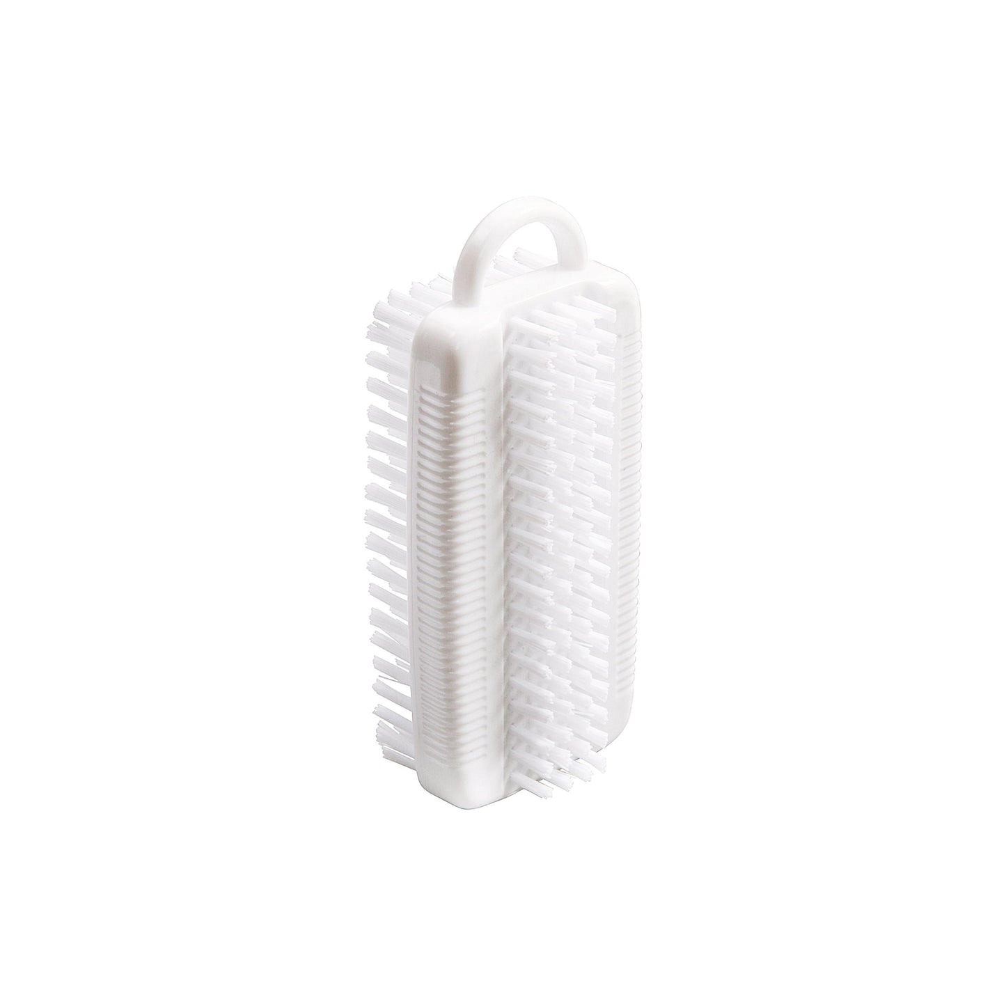 Haug Nail Brush Double PBT ø0.35 mm Medium/Hard 110x32x50 mm White