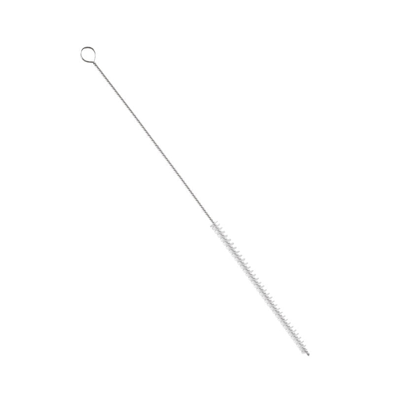Die Haug Bürsten KG ROHRBÜRSTE, NYLON 6.0 TRANSP., ø0,10MM WEICH, 505Xø12X225MM verfügt über weiche Borsten und einen gedrehten Drahtgriff mit Schlaufe zur präzisen Reinigung von engen Rohren. Ideal als sanfte, aber effektive Nylonrohrbürste.