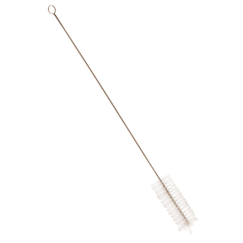 Die ROHRBÜRSTE,NYLON.6.0,TRANSPAR. ø 0,35MM WEICH, 500xø40MM von Haug Bürsten KG verfügt über weiche Nylonborsten und einen gedrehten Griff mit Schlaufe für eine effektive Rohrreinigung.